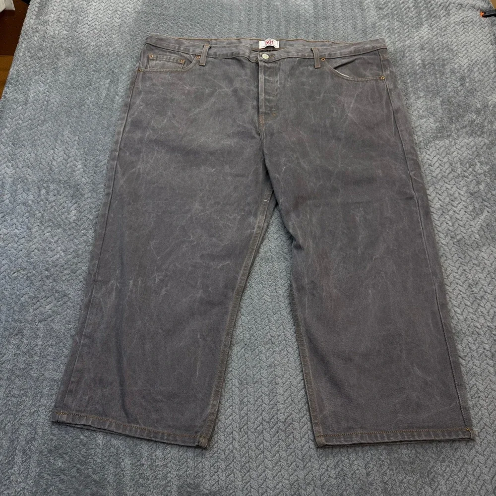 Levi's 501 Jeans Mens 46x23 Straight Wide Leg Grey Cotton Button Fly Vintage 00s